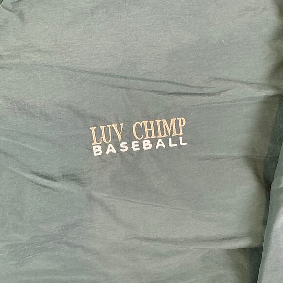 VTG Augusta Sportswear Luv Chimp Baseball pullover windbreaker mens Large - Picture 4 of 8